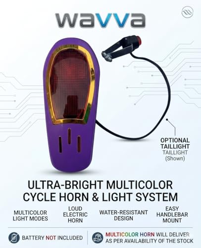 Image of Wavva XC 200B Cycle Horn Bicycle Bell Loud Sound On Handlebar Universal Size. Only Quality Material (Multicolor) (XC 200 B)