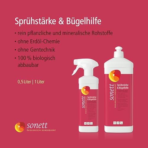 Sprühfestigkeit und Bügelhilfe mit feinem Duft von Rosengeranie und Lavendel 500 ml