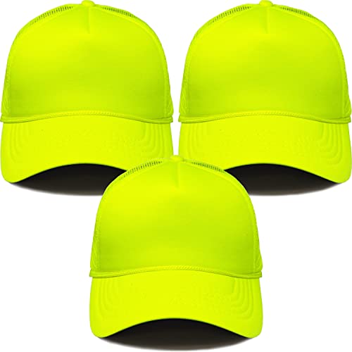 Image of Funky Junque Foam Trucker Hat, Trucker Hats for Women & Men - Blank Adjustable Snapback Mesh Back Baseball Cap