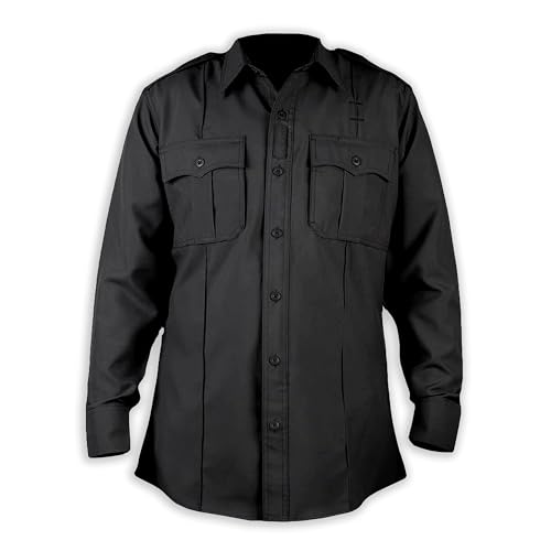 Image of First Class 100% Polyester Long Sleeve Zippered Uniform Shirt