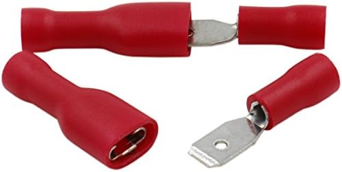 Heschen Kabel Terminal Blau - 100 Stück Flachstecker 2,8mm