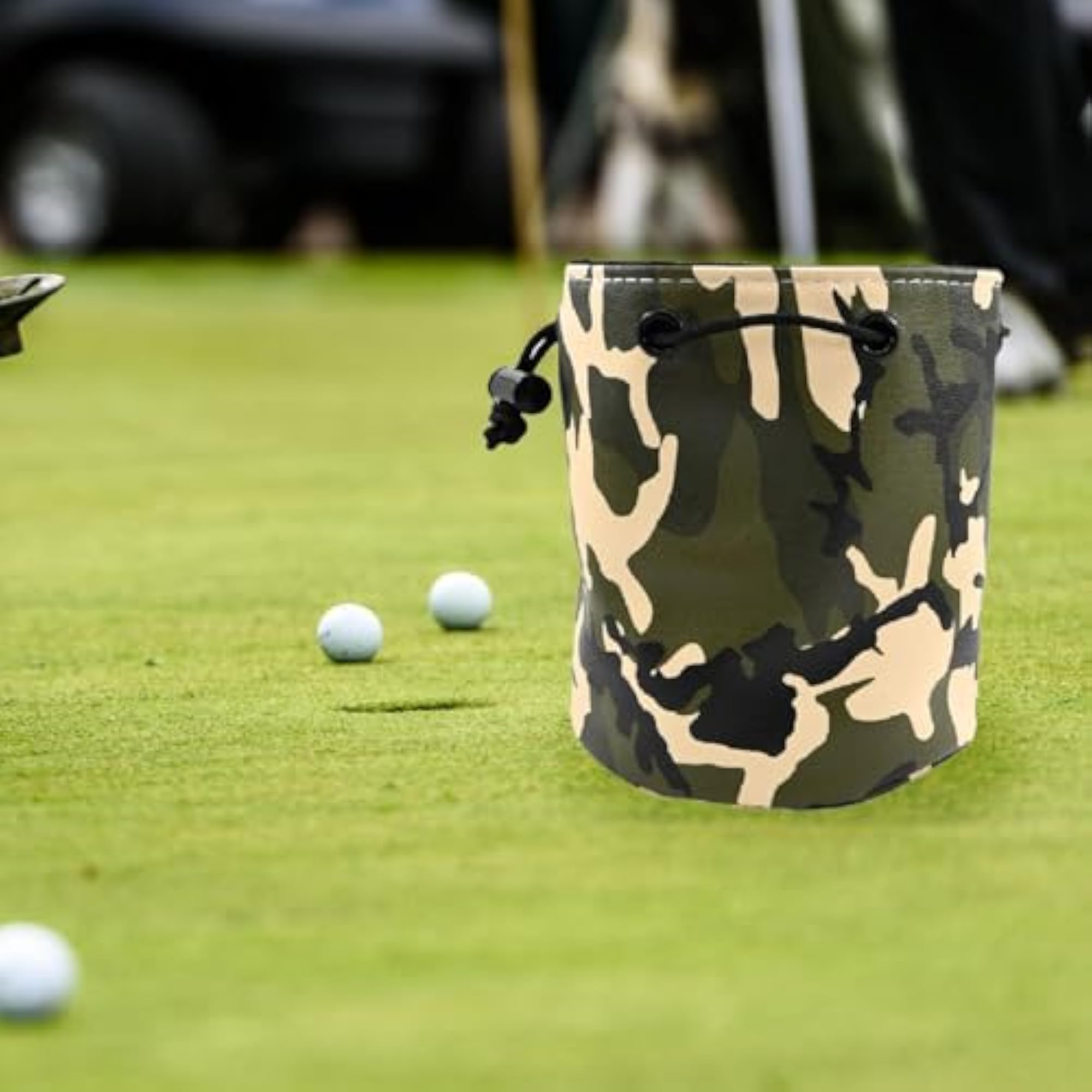 Golf Ball Bag Drawstring Organizer, Green