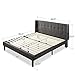 ZINUS Dori Upholstered Platform Bed Frame with Wingback Headboard, Mattress Foundation, Wood Slat Support, No Box Spring Needed, Easy Assembly, King