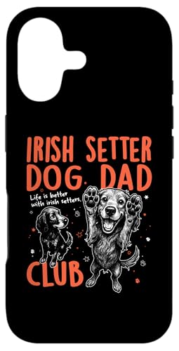 Irish Setter Dog Dad Club �����Y ���̓� �X�}�z�P�[�X iPhone 17 �p