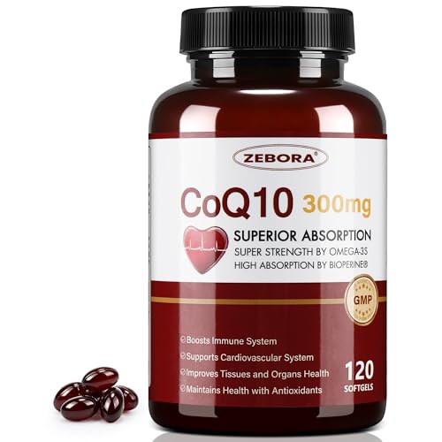 Liposomales Ubiquinol CoQ10 300 mg 60 Vegane Weichkapseln Phosphatidylcholin für Bessere Aufnahme