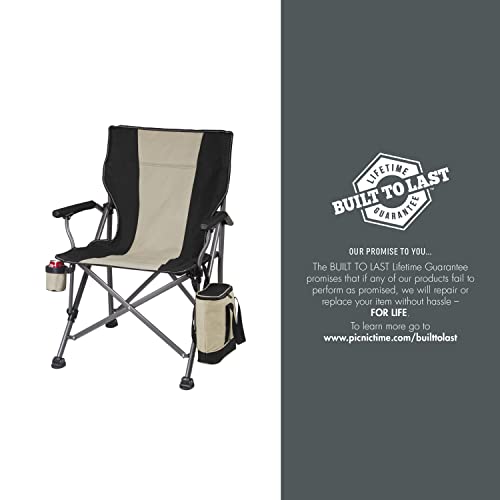 Image of Picnic TIME NFL Unisex-Adult NFL Outlander Folding Camping Chair with Cooler, Heavy Duty Beach Chair