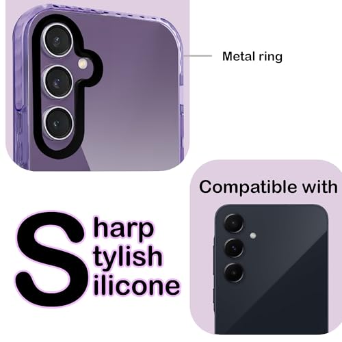 Image of A rtistque Ultra Stylish Back Cover Case for Samsung Galaxy S23 FE 5G | Premium Shockproof TPU | Protective Design | Samsung S23 FE Bumper Back Cover - Purple
