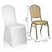 EMART White Chair Covers 50 Pcs Spandex Stretch Universal Standard Seat Slipcovers Fitted for Wedding Bulk, Party, Banquet and Holidays Celebration