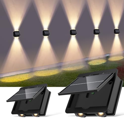 Lampe solaire pour l'extérieur au design épuré et faisceau double