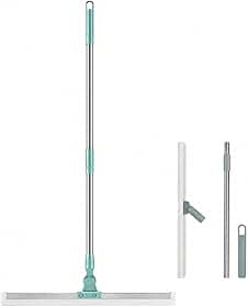 Rodo Mágico em Silicone Multiuso Anti Risco Com Cabo Extensível 50cm Rotação 180 Graus Comprimento Ajustável 63 A 102cm Prático Resistente Flexível Ideal Para Piso Porcelanato Vidro Banheiro