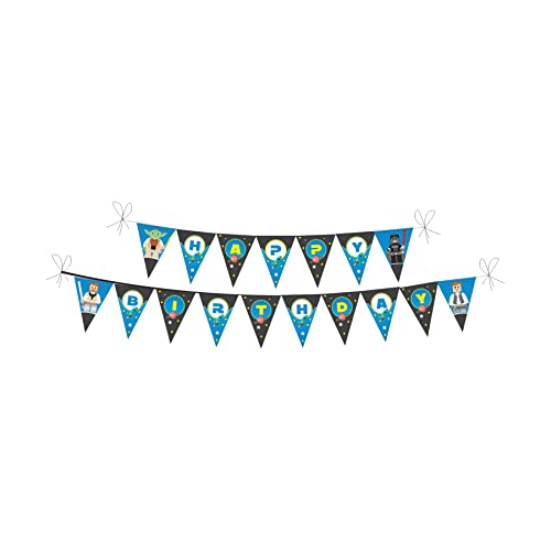 Image of Pretty UR Party Star Wars Party decorations Kit - 80 pcs includes Bunting, balloons, thank you, centerpiece, danglers, Caps, Jedi Party Supplies, Star War Birthday Decor, DIY decor Pack for kids