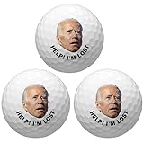 With Love From Julie 3 Pack Golf Balls Funny Novelty Golfers Gift - Help I'm Lost - Funny Photo for Men Boyfriend Husband Grandpa Retirement Gifts