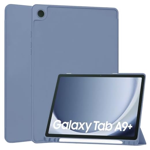 Billionn Capa para Samsung Galaxy Tab A9+/ A9 Plus Modelo 2023 de 11 polegadas (SM-X210/X216/X218), com suporte para lápis, despertar/hibernar automático, Roxo lavanda
