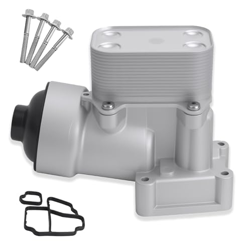 ZONFANT Upgrade Aluminum Engine Oil Cooler Filter Assembly Compatible With