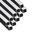 Besseto 10 Pack 1M/3.3ft LED Aluminum Channel for Wood Slat Wall Panel,Wall Panel LED Strip Light Aluminum Channel Profile for Living Room Bedroom Bathroom Stairs