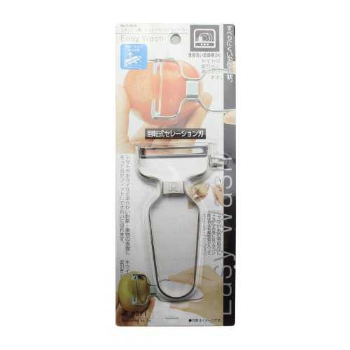 Pearl Metal C-8638 Easy Wash Stainless Steel Tomato Vegetable Peeler, Made in Japan
