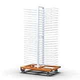 GARVIN 50 Shelves Paint Drying Rack with 4 Locking...