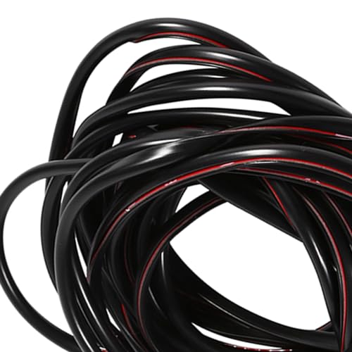 Rubber Door Edge Protector Strip, Durable Paintwork Guard Trim for Garage Doors, Heavy Duty Door Edge Guard for Home Garage, Commercial Garage, Auto Garage, Black