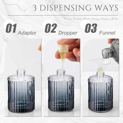 Teenyyou 12 Pcs Botellas de Perfume 50 ml Negro miniatura 4