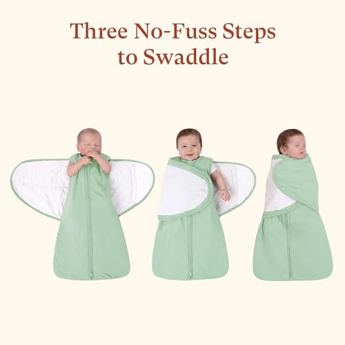 Image of 1.0 TOG Swaddle Sleep Sack, Adjustable Wearable Blanket for Infants and Newborns 3-6 Months, Perfect for New Moms, Small