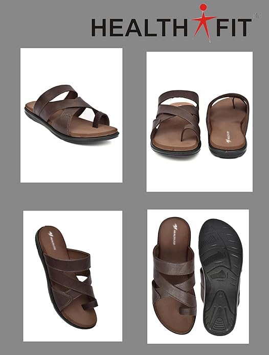 Image of HEALTH FIT Extra Soft Diabetic & Orthopedic Slippers /Doctor Chappal & Foortwear-Men