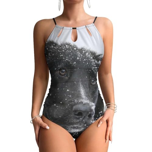 Maillots de bain une pièce femme ventre plat Chien des Neiges pour gommer les petits complexes