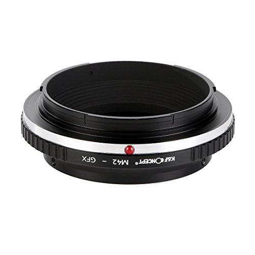 Adaptador K&F Concept para lente con montura M42 a cámara Fuji GFX de formato medio miniatura 2