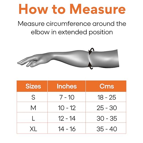 Image of FOVERA Elbow Support Compression Sleeve for Tennis Elbow, Golfer's Elbow, Tendonitis Pain Relief | Ideal for Workout, Tennis, Volleyball, Cricket for Men & Women (Size - XL, 1 Pair, Grey)