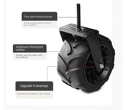 MHYSADGA Festivalwagen Campingwagen Gartenwagen Tragbarer Klappbarer Gartenwagen Wagen Hochleistungswagen Einkaufswagen Für Outdoor Camping Ziehwagen Mit 4 Rädern Strandwagen – Bild 5