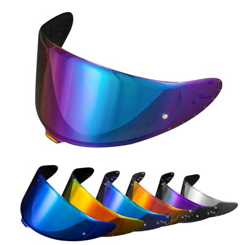 PSLER RF-1400 RF 1400 Visor - CWR-F2R Face Shield Motorcycle Helmet Visor for RF 1400 CWR-F2R NXR2 Z8,Deep Blue Purple