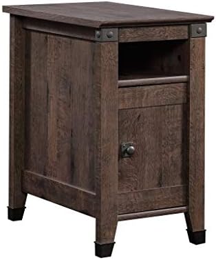 Sauder Carson Forge Side Table, Coffee Oak finish