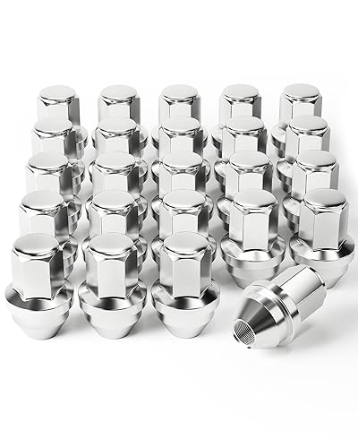Image of Orion Motor Tech M14x1.5 Lug Nuts, 13 /16 Inch Hex Cone Seat Wheel Lug Nuts Compatible with Ford F150 Expedition Lincoln Navigator 2015-2020, Set of 24, Chrome