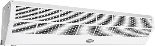 DuraSteel Wall Mounted Air Curtains for Doors Commercial - 48 Inch White Fly Fans - Super Power Over Door Fan with MS Switch - Sliding Under Door Fans to Move Air Curtain Blower Keep Flies Bugs Out