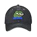 Pepe The Frog Thinking Hat Adjustable Baseball Cap Cotton Cowboy Hat, Fashionable for Man Woman Black