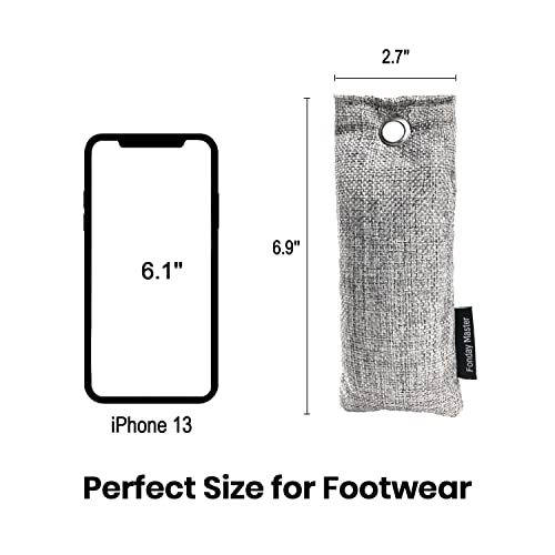 2 Packs Shoe Deodorizer Bags, Fonday Bamboo Charcoal Odor Eliminator(75G Each), Activated Charcoal Air Purifying Bags Odor Absorber For Gym Bag, Car, Pet, Closet #TOP3