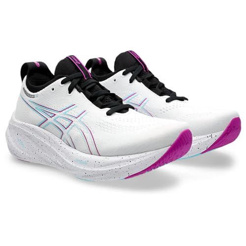 ASICS ASICS Women's Gel-Nimbus 26 Running Shoes, 9.5, White/Soothing SEA