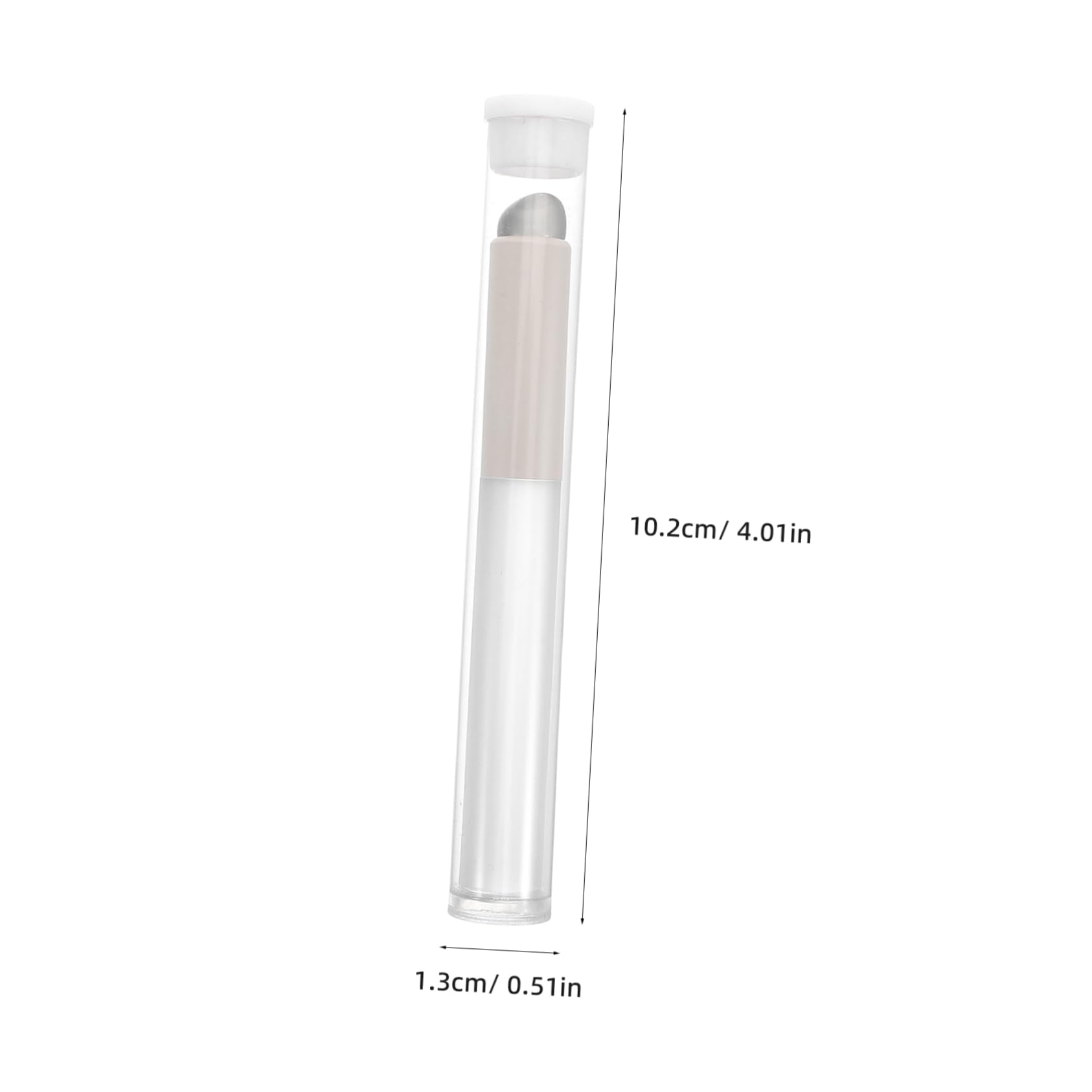 Beatifufu Elegant Design Lip Brush Soft Silicone Head Perfect for Lipstick Concealer Reusable