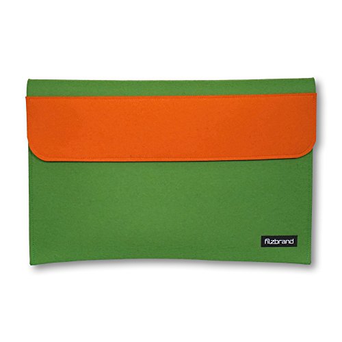 Housse pour MacBook feutre laine 15 pouces pochette tablette pc et documents bicolore