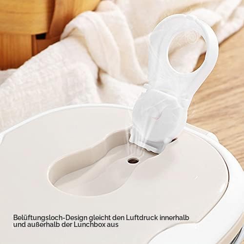 Boxen, Wärmeisolierte Mittagessenbehälter für Warme Speisen, Edelstahl-isolierte Thermische Lebensmittelbehälter, Zubehör für Tragbare Mittagessen-Boxen (Doppelschicht)
