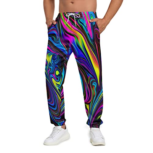 Sweatpants for Men Joggers Pant 3D Printed Sports Pants Workout Pants with 2 Side Pockets2