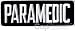PARAMEDIC Back Patch - 11 x 4 - White Lettering - Mid-Navy Backing - w/ Hook Backing