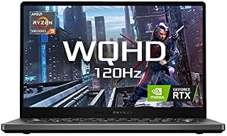 ASUS ROG Zephyrus G14 GA401QE 14inch WQHD Gaming Laptop (AMD Ryzen 9-5900HS, Nvidia GeForce RTX 3050Ti, 16 GB RAM, 1TB SSD, Windows 10 Home with free upgrade to Windows 11), Black