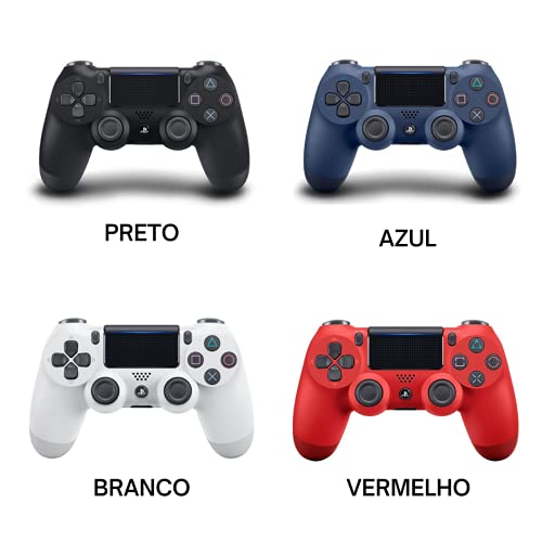 Controle joystick PS4 sem fio primeira linha - bluetooth, função de vibração dupla, conector de áudi