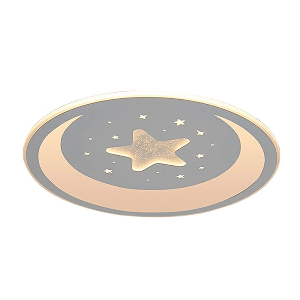 Plafonnier circulaire lune et étoile pour illuminer le salon et la chambre