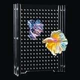 SIKGFPN Acrylic Fish Tank Divider,55 Gallon Tank Divider,Adjustment Clear Fish Tank Separator Set with Suction Cups (55gallon)
