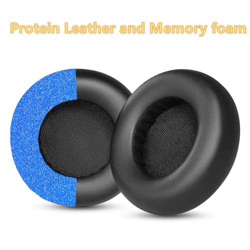 Earpads Cushions Replacement para Beyerdynamic MMX100 MMX150 MMX200 Pro | Almohadillas de memoria de alta densidad y cuero protein negro miniatura 4