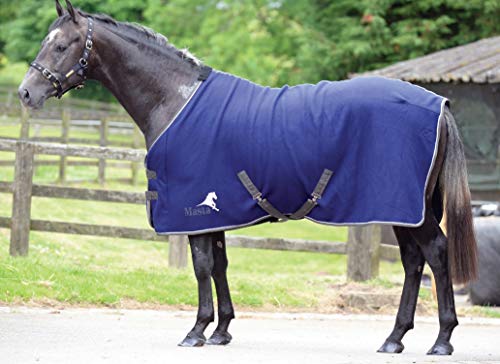 Masta Avante Fleece - Material para dirigir al Caballo, Color Azul, Talla 152,4 cm