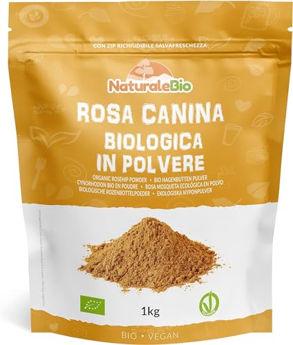 NaturaleBio Polvere di Rosa Canina Biologica 1Kg