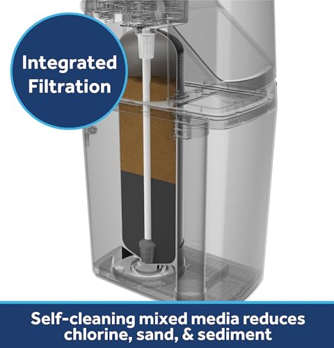 Image of Bundle of GE Smart Water Softener with Integrated Filtration + GE Remote Water Shutoff Valve, 30,000 Grain, Reduce Hard Minerals to Whole House, Built-in WiFi with Water Flow Alerts, & Leak Detection