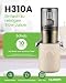 Hurom Slow Juicer | Entsafter Gemüse und Obst | H310 | Leicht zu Reinigen & Leiser Motor Elektrischer Entsafter mit Siebfilter | 100 Watt | BPA Frei | Schlankes Design | 220ml, Beige